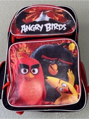ANGRY BIRS Reinforced Large School Backpack 16”H x 12”W -NEW-